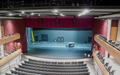 View of the stage